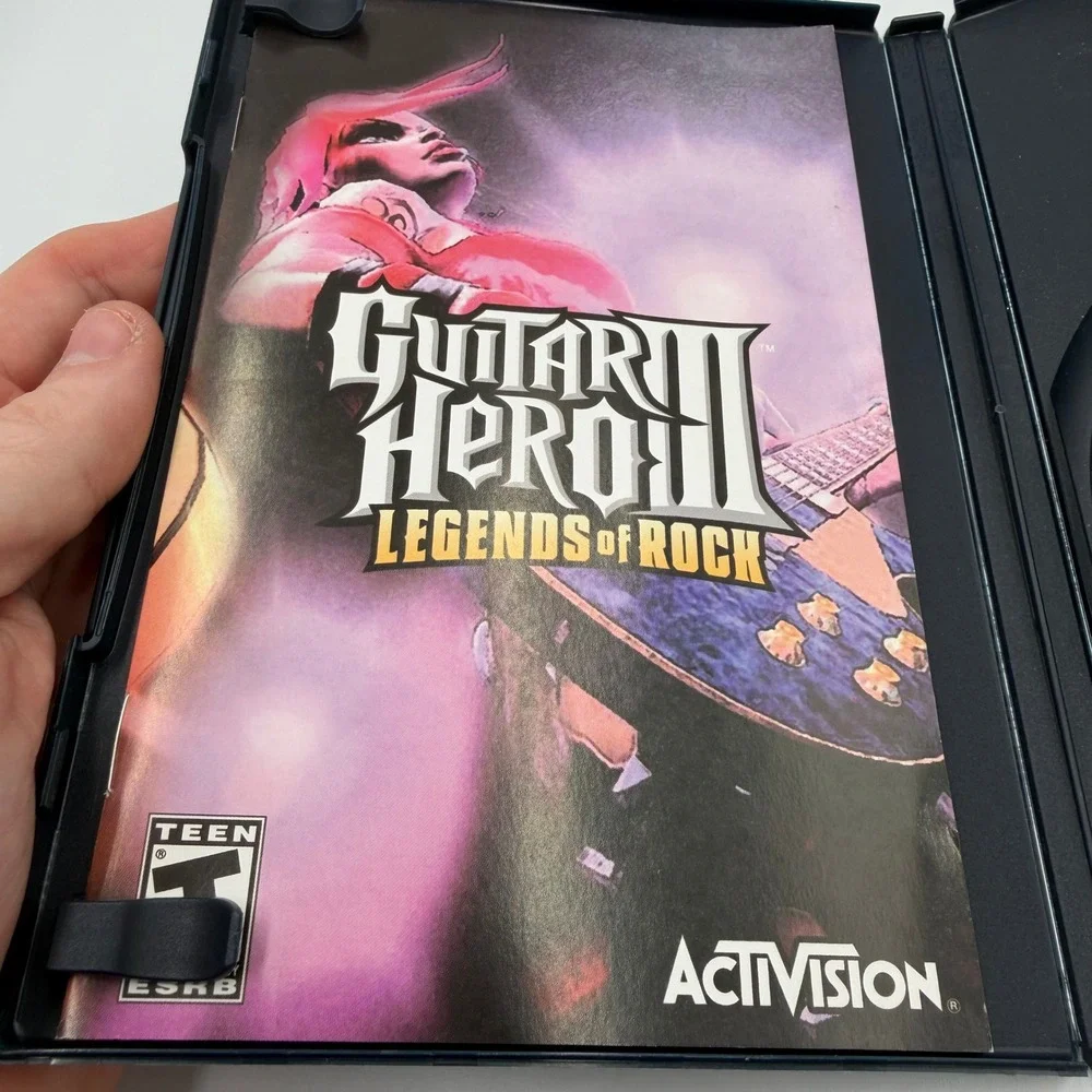 Guitar Hero III Legends of Rock Sony PlayStation 2 PS2 Game with Manual
